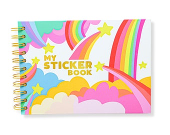 Reusable Hardcover Sticker Book with Peel Back pages