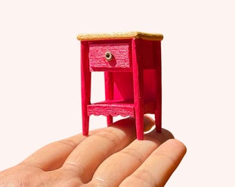 Dollhouse Miniature Side Table SVG – 1:12 Scale Cut File (PDF Pattern)