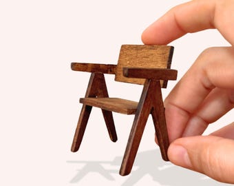 Dollhouse Rattan Chair SVG & PDF Pattern | 1:12 Scale Miniature