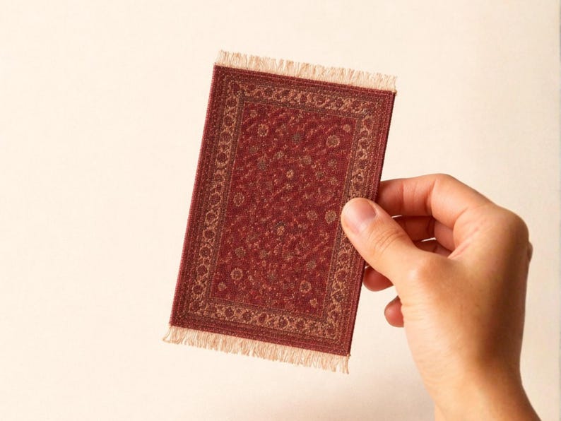 Miniature Rug Patterns 1:12 Scale Dollhouse Rugs Printable PDF, Miniature Carpet, Dollhouse ...