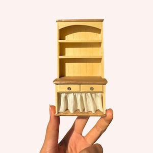 Dollhouse Miniature Kitchen Dresser SVG Cut File (1:12 Scale) (PDF Template)