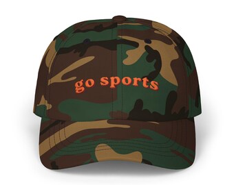 Go Sports | Funny Dad Hat | womens sports hat | mom sports hat | camo