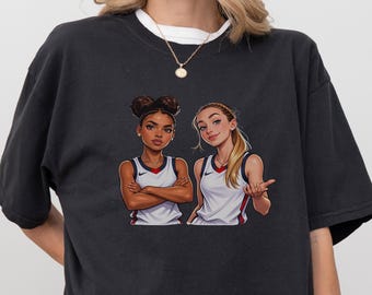 Camiseta de Paige Bueckers y Azzi Fudd / Artículos para fans de las estrellas de la WNBA / WNBA vintage / Deportes para mujer / Relojes deportivos para mujer / Ropa deportiva