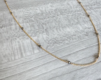 Smoky Quartz Choker: 14k Gold Filled Empath Protection Necklace