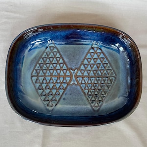 Blue Soholm Stoneware vintage bowl. Danish Vintage Design, skandynawska zastawa stołowa vintage. Pomysł na prezent Miłośnik ceramiki. Miłośnik vintage