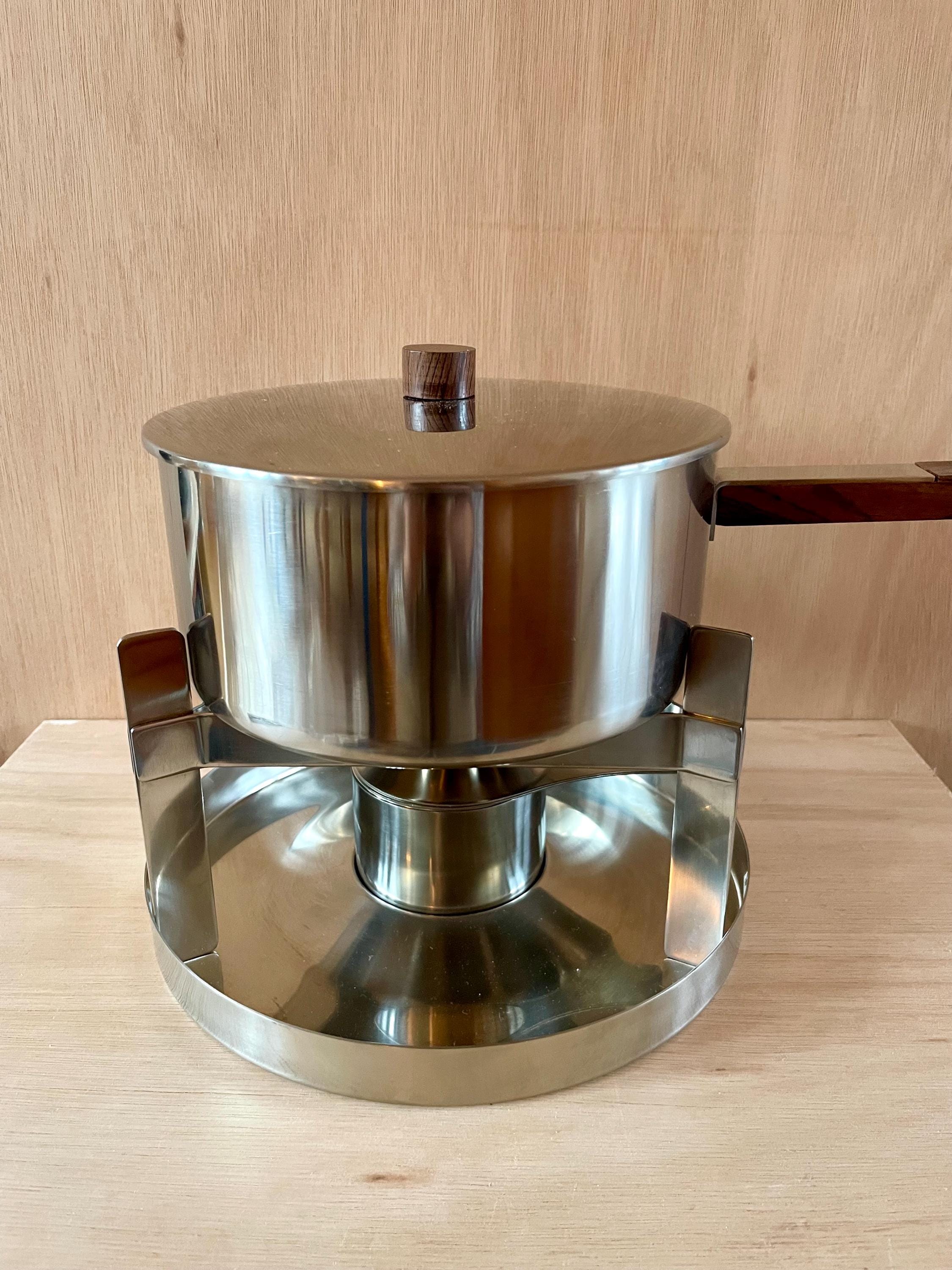 Service à Fondue par Peter Holmblad pour Stelton, Danemark, Set de 7 en vente sur
