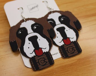 Bernie Colorado Avalanche Mascot - NHL Team Jewelry | Hypoallergenic & Faux Leather | Perfect for Game Day Fits | Great Gift for Hockey Fans