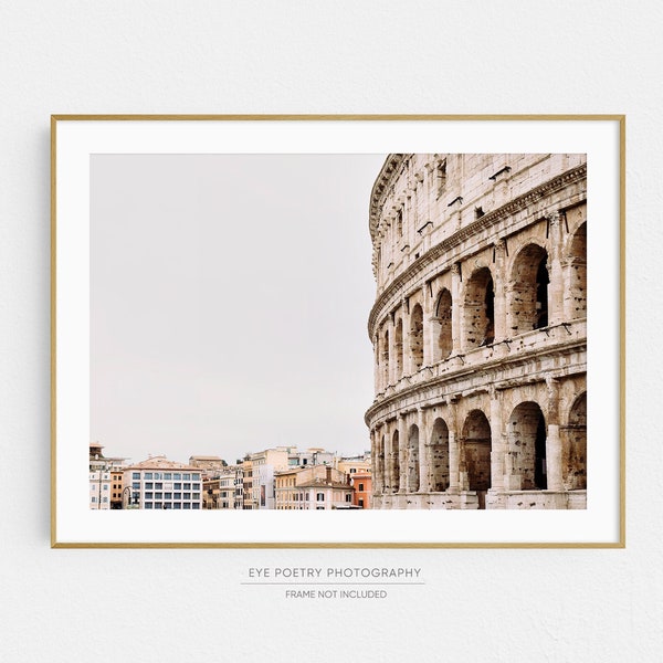 Roman Colosseum, Rome Photography, Italy Art Print, Italian Wall Decor, Large Wall Art, Home Decor, Travel Photography "Ancient History"