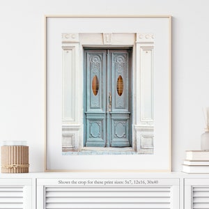 Paris Wall Art Print, Blue Door, Architecture and Travel Photography Print, French Wall Decor image 7