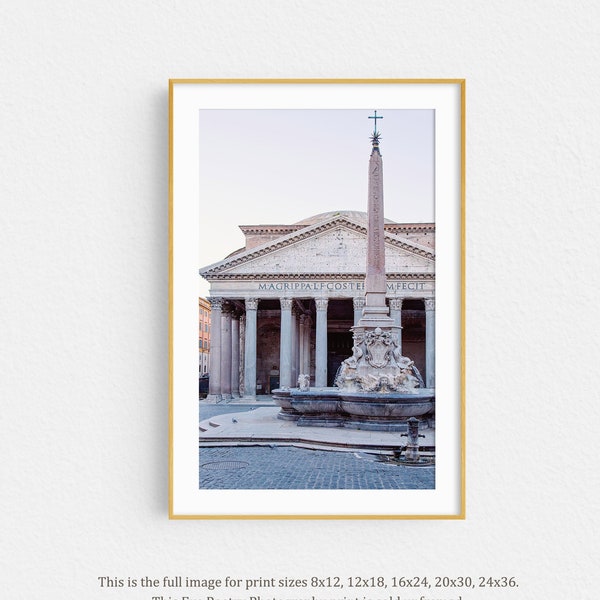 Art Print of the Pantheon in Rome Italy, Rome Photography, Italy Wall Art, Architecture Print, Fine Art Photography "Antiquities"