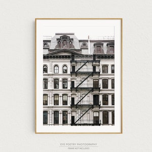 Tribeca Architecture Wall Art, New York Print, New York City Photography, Neutral Wall Art Prints, NYC Travel, Poster, Home Decor