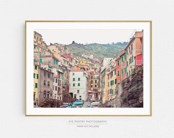 Riomaggiore Italy Print, Italy Wall Art, Cinque Terre Print, Italian Wall Decor, Travel Photography Print