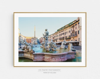 Piazza Navona, Rome Photography, Italy Art Print, Italian Wall Art, Rome Print, Large Wall Art, Travel Photography Print