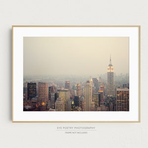 New York City Skyline, New York Art Poster, NYC Wall Art Print, New York Cityscape, Fine Art Print, Manhattan Photography - The View