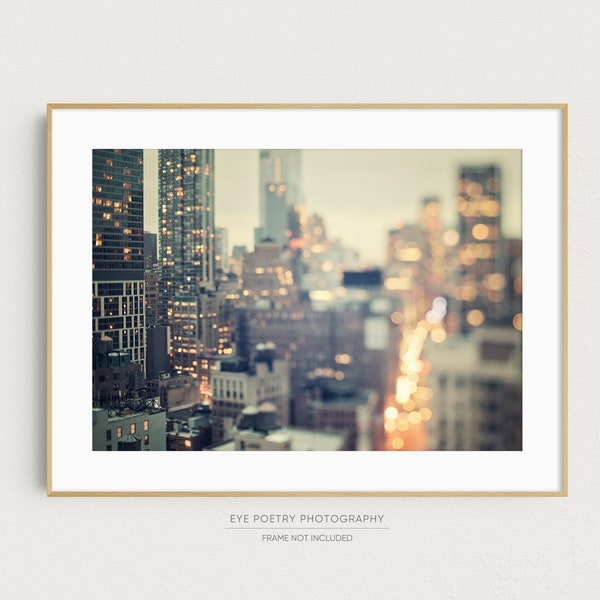 New York Photography Print, Large Wall Art Print, NYC Skyline, Abstract NYC Photography, Urban Art, New York City Print, Gift for Her