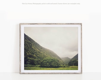 Hawaii Art, Nature Photography Print, Big Island Landscape Print, Green Tropical Wall Art, Horizontal Prints