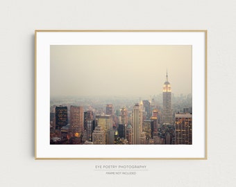 New York City Skyline, New York Art Poster, NYC Wall Art Print, New York Cityscape, Fine Art Print, Manhattan Photography - The View