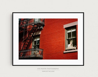 New York Print, New York Gift for Women, NYC Photography Print, Fine Art Photography, Greenwich Village, New York City - The Lady in Red