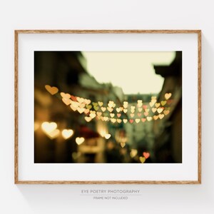 Fine Art Photography, Paris Photography Print, Valentines Day Gift for Her, Large Wall Art Print, Romantic Bedroom Wall Decor, Heart Print image 2