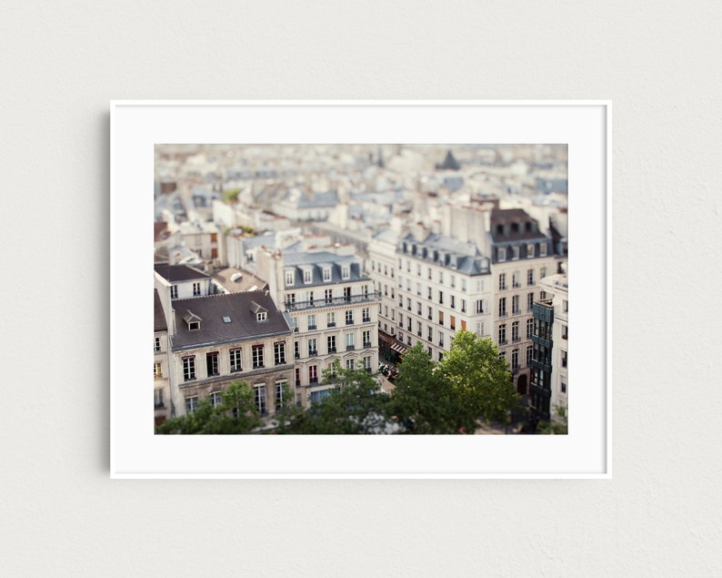 Rooftops in Le Marais, Paris Print, Paris Photography Print, Large Wall Art, French Wall Decor, Travel Photography Petit Paris image 4