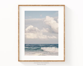 Ocean Photography, California Beach Print, Coastal Nature Wall Art, Landscape, Seascape, Ocean Waves Crashing