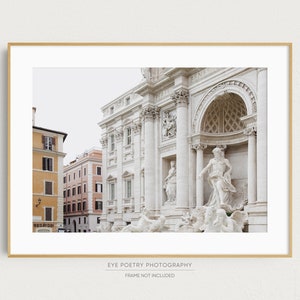 Trevi Fountain, Rome, Italy, Travel Drawing, Gifts From Italy, Pen