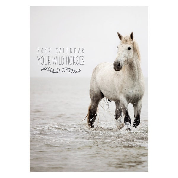 2012 Horse Calendar, White Horses of the Camargue, Nature Photograpy - Your Wild Horses