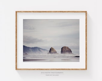 Oregon Photography Print, Cannon Beach Print, Coastal Wall Art, Ocean Landscape Art, Beach Decor