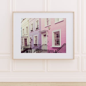 Chelsea Houses, London Photography, London Art Print, Pastel Wall Art, Travel Photography, Purple, Pink Wall Decor Chelsea Girls image 3