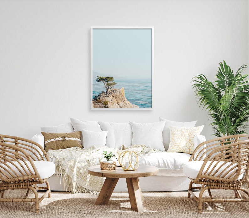 California Print, Lone Cypress Tree Photo, Monterey Coast, Big Sur Nature, Landscape Photography, Beach Wall Art, Ocean Print image 10