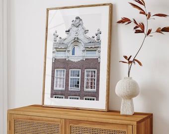 Amsterdam Print, Canal House Architecture Print, Amsterdam Wall Art Print, City Art, Travel Photography