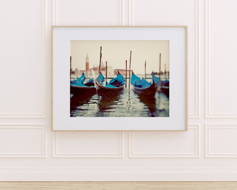 Gondolas Photo, Venice Photography, Italy Wall Art, Large Wall Art, Venice Grand Canal, Fine Art Photography, Travel Gift for Her image 4