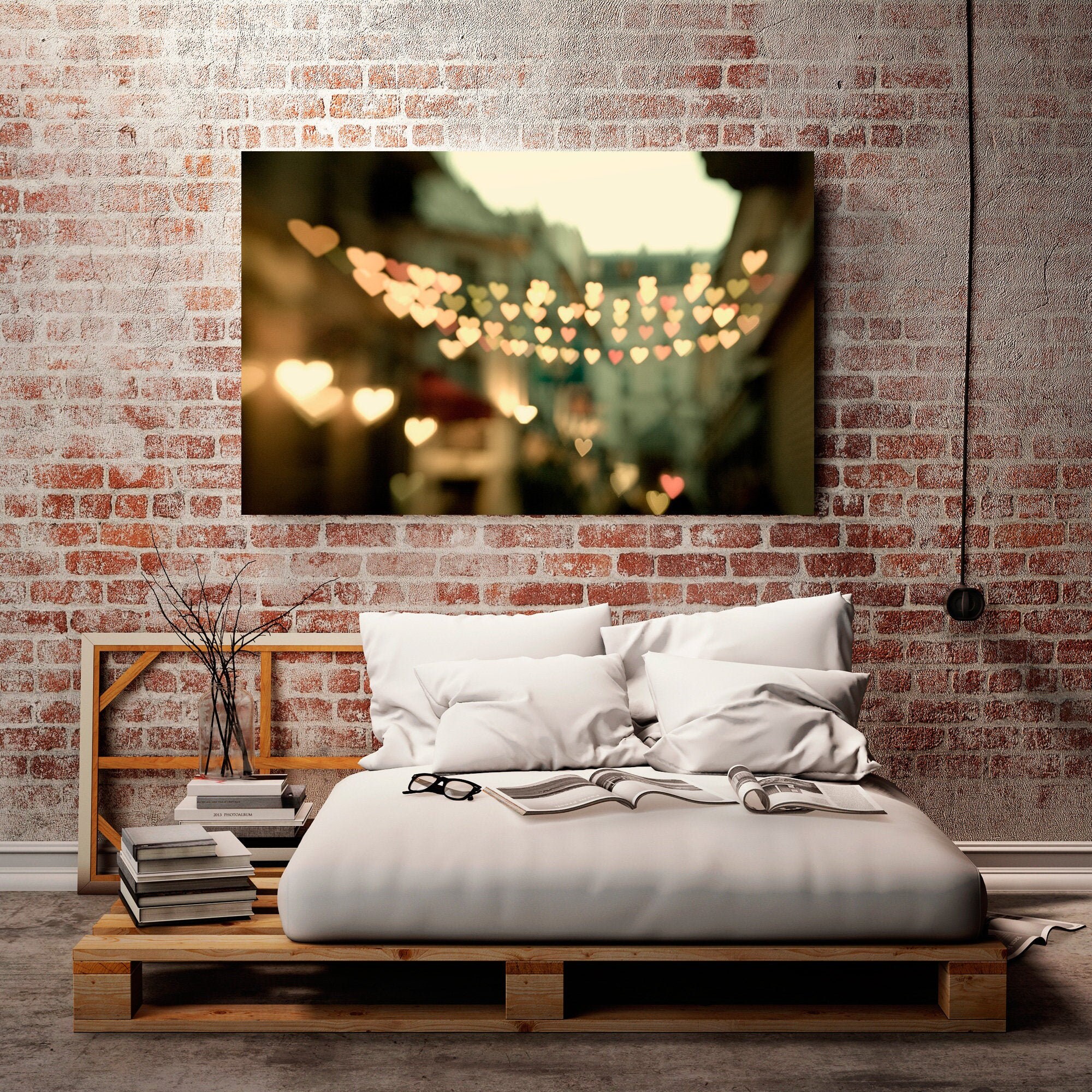Paris Canvas Art Bedroom Wall Decor Above Bed Decor Canvas Etsy Canada