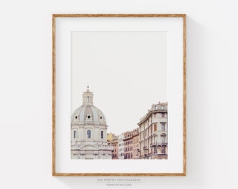 Rome Wall Art, Italy Print, Minimalist Architecture Art Print, City Travel Photography, Neutral Wall Art, Italian Decor