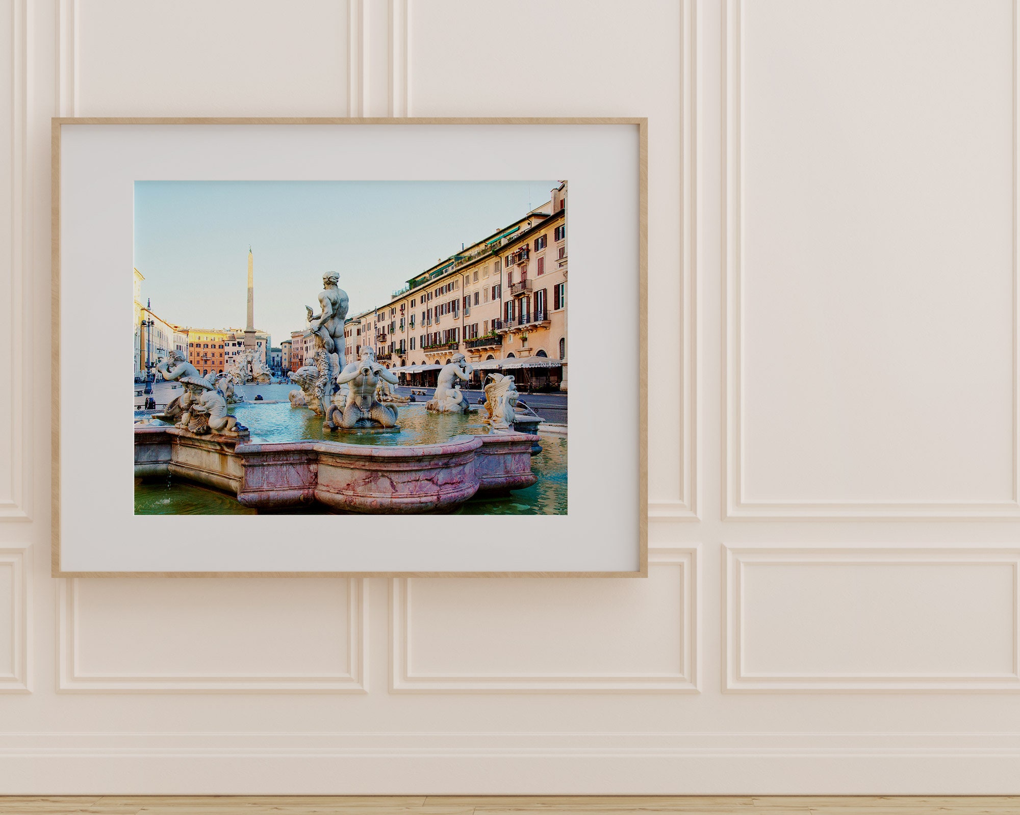絵 Piazza Navona ローマ、イタリア