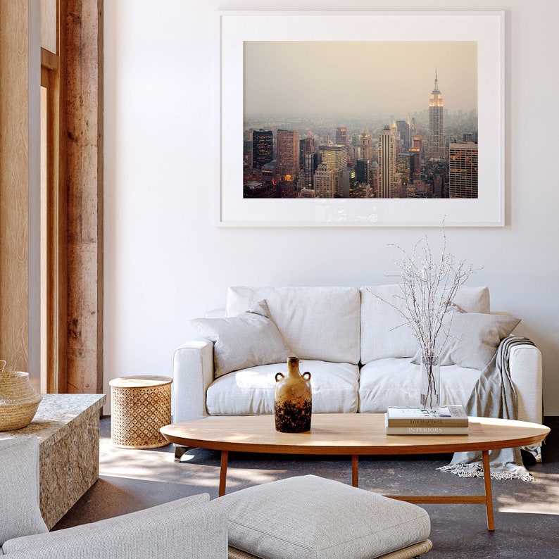 New York City Skyline, New York Art Poster, NYC Wall Art Print, New York Cityscape, Fine Art Print, Manhattan Photography The View image 5