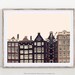 Canal Houses, Amsterdam Photography, Large Wall Art Print, Scandinavian Print, Travel Photography Print, Fine Art Photography