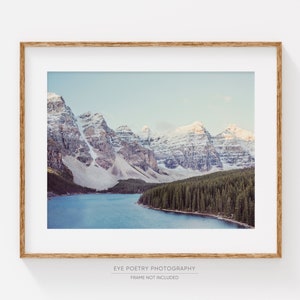 Mountain Landscape Photography, Nordic Nature Photography Print, Winter Landscape Print, Modern Rustic Wall Art Print