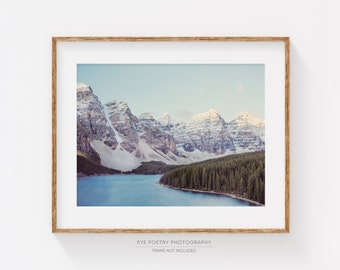 Mountain Landscape Photography, Nordic Nature Photography Print, Winter Landscape Print, Modern Rustic Wall Art Print