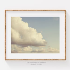 Cloud Print, Nursery Wall Art, Nature Photography, Sky, Cloud Art, Pastel Nursery Decor, Summer Art - The Uncommon Appeal of Clouds