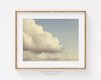 Cloud Print, Nursery Wall Art, Nature Photography, Sky, Cloud Art, Pastel Nursery Decor, Summer Art - The Uncommon Appeal of Clouds