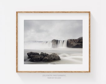 Godafoss Iceland, Waterfall Photography, Iceland Art Print, Nature Photography, Landscape Print "Chasing Waterfalls"