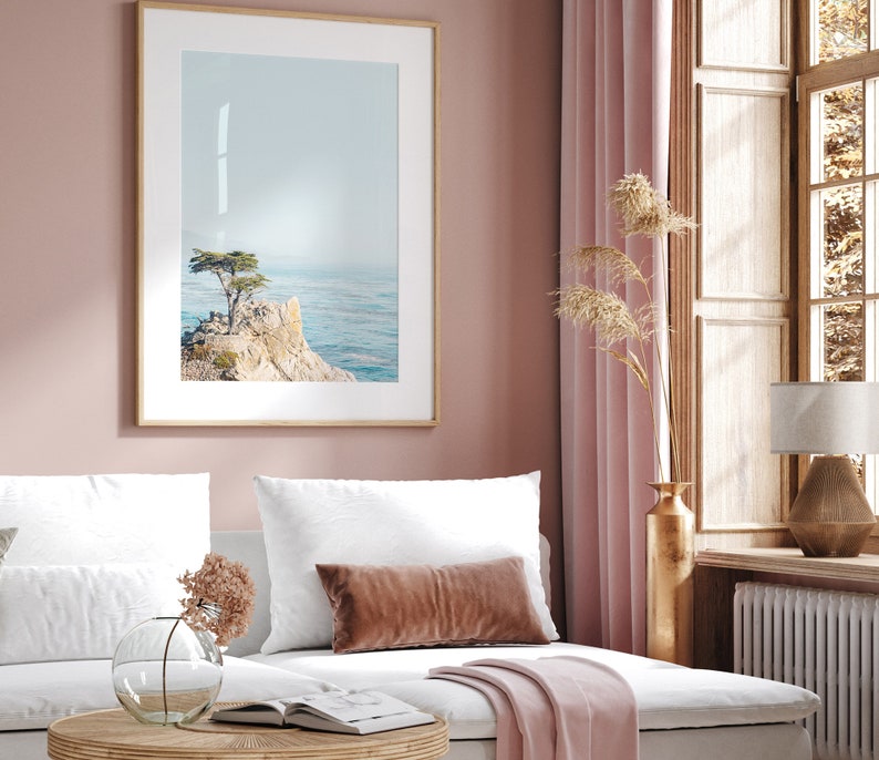 California Print, Lone Cypress Tree Photo, Monterey Coast, Big Sur Nature, Landscape Photography, Beach Wall Art, Ocean Print image 5