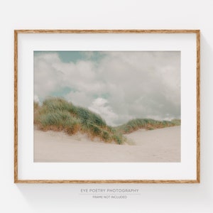 California Dunes Photo, Beach Print, Coastal Wall Art Print, Sea Grass, Soothing Nature Wall Decor, Landscape Photography