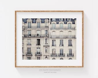 Paris Apartment, Paris Photography, Architecture Art, Gray Wall Art, French Home Decor, Paris Print, Travel Wall Art