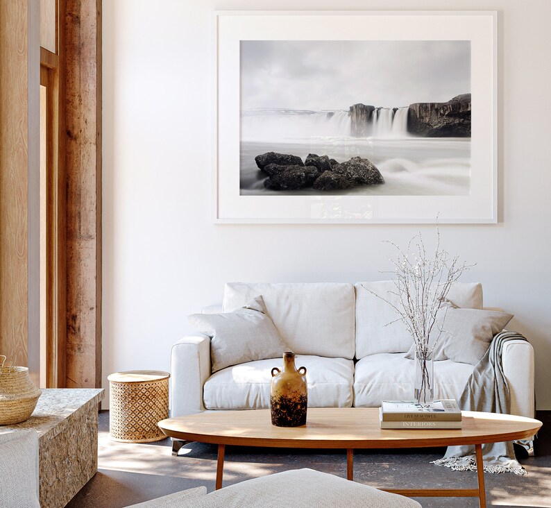Godafoss Iceland, Waterfall Photography, Iceland Art Print, Nature ...