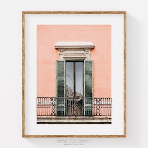 Rome Italy Print, Rustic Window Photo, Italy Wall Art, Travel Photography, Italian Wall Decor, Rustic Home Decor