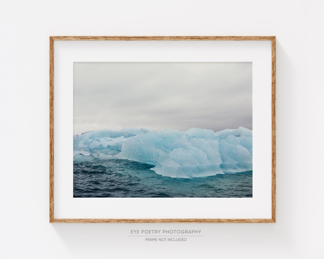 Buy Iceberg Photograph, Iceland, Glacier Lagoon, Winter Nature Photography  Print, Scandinavian Art Print, Modern Wall Art 
