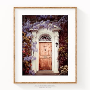 London Door Surrounded by Flowers, London Photography Print, Travel Photography, Housewarming Gift for Her "Dream Home"