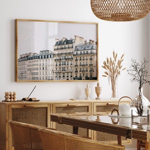 Paris Photography, Apartments on the Seine, Paris Decor, Travel Photography Print, Paris Art, Neutral Wall Art, Home Decor image 4